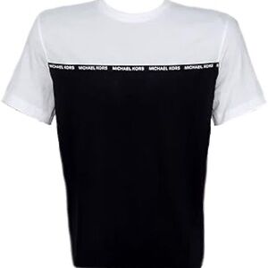 Michael Kors Black and White Men's Shirt